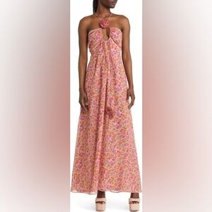 For Love And Lemons Suzette Vibrant Floral Dress